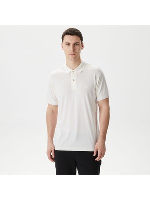 Nautica Erkek Kırık Beyaz Classic Fit Kısa Kollu Polo Yaka T-Shirt.1ma