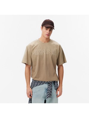 Karl Kani Retro Washed Denim Erkek Kahverengi T-Shirt.brw