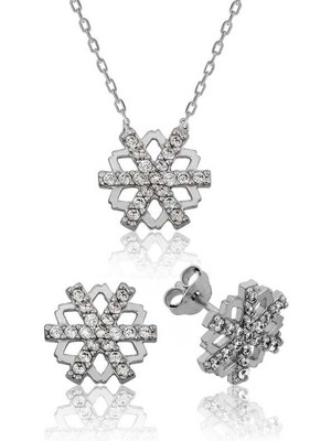 Stumbanng 925 Ayar Gümüş Kar Tanesi Set