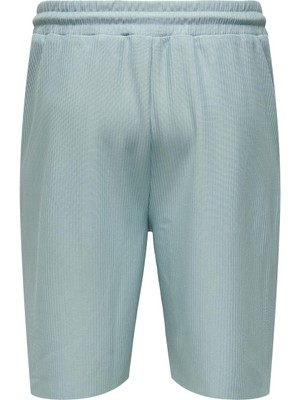 Only & Sons Onsdrum Pleated Shorts Erkek Mavi Şort - 22025037