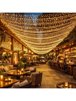 Gaman 50M Gün Işığı Dekoratif LED Aydınlatma - Parti, Organizasyon, Ev Kullanımı, Bahçe, Balkon Kullanımı