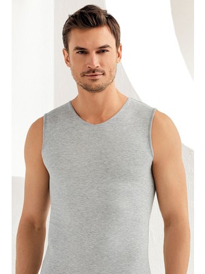 Şahinler Erkek V Yaka Sıfır Kollu Likralı 6 Adet Atlet 078-079