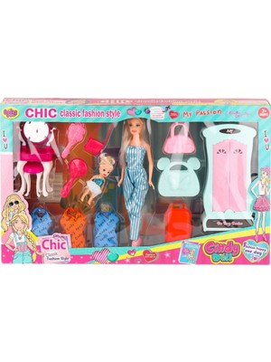 02259 Cindy Doll Dolaplı Bebek Oyun Seti -Oyuncak
