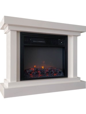 HBM3000AY Heatbox Elektrikli Fanlı Şömine Medium 3000W Ay Taşı Desenli Bluetooth Ses Efektli (110X34X87)