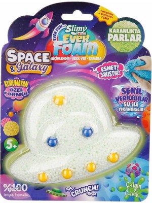 Slimy Ever Gece Parlayan Köpük Slime Ufo