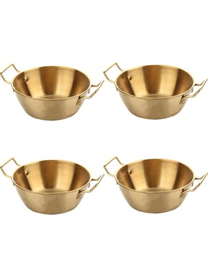 Mien Altın Eskitme 4'lü Kase/çerezlik 14CM