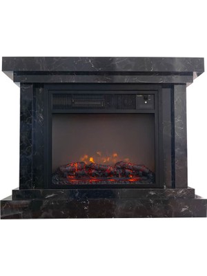 HBL3000LT Heatbox Elektrikli Fanlı Şömine Large 3000W Lotus Desenli Bluetooth Ses Efektli (126X34X87)