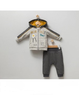 Queen Kids Queenkids Erkek Bebek 4324 Takım Hardal