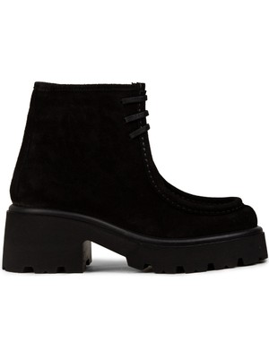 Deery Kadın Hakiki Süet Siyah Bot - 22313ZSYHC01