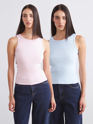 Lc Waikiki Yeni Sezon Bisiklet Yaka Kadın Atlet 2'li