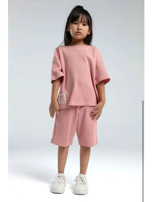 Queen Kids Queenkids Kız Çocuk 3628-2 Takım Pembe