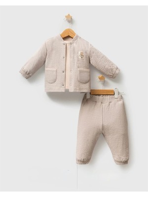 Queen Kids Queenkids Erkek Bebek 5656 Takım Gri