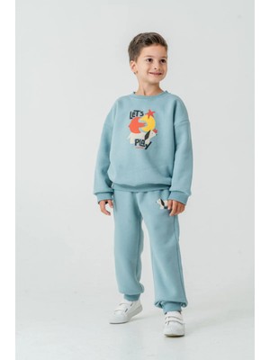 Queen Kids Queenkids Erkek Çocuk 4250-020 Takım Play Bebek Mavi