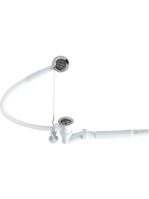 Güçlü Küvet Sifonu Pipo Küvet Trobleni