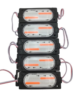 Powerr Led Aydınlatma 12 Volt Cob Ledli Animasyonlu Kırmızı - Mavi Çakar Modül 5 Adet
