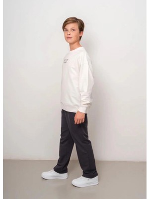 Queen Kids  Erkek Çocuk 8147 Pantolon Füme