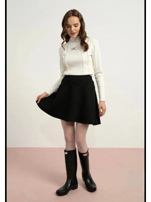 Queen Kids Queenkids Kız Çocuk 7845 Etek Siyah