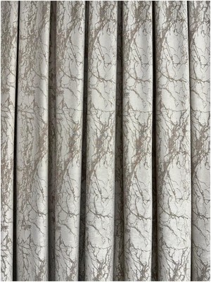 Erdoğanlar Koza Velar Soft Krem/sütlü Kahve Fon Perde Tek Kanat 1/3 Sık Pile