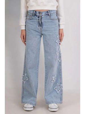 Queen Kids Queenkids Kız Çocuk M9780 Jean Pantolon Indigo