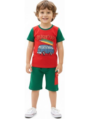 Ropi Erkek Çocuk Baskılı Yazlık Şortlu Takım