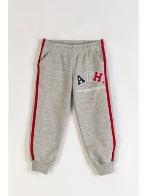 Queen Kids Queenkids Erkek Çocuk M4078 Eşofman Alt Gri