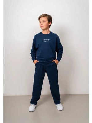 Queen Kids  Erkek Çocuk 8147 Pantolon Indigo Mavi