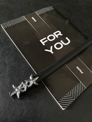 Fiori Hakiki Deri Bombeli Yıldız Tokalı Kadın Kemeri, Ceket Kemeri, Gömlek Kemeri, Elbise Kemeri