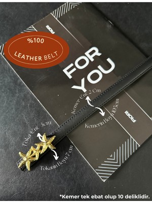 Fiori Hakiki Bombeli Deri Tasarım Uzun Tokalı Ince Kadın Kemeri, Ceket Kemeri, Gömlek Kemeri