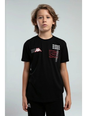 Queen Kids Queenkids Erkek Çocuk 37226HW  Tişört Siyah