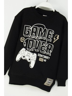 Queen Kids Queenkids Erkek Çocuk M4107 Sweat Siyah