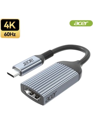 Acer Type-C To Hdmı 4K/60Hz Ultra Hd HDMI Görüntü Aktarım Dönüştürücü Adaptör Ce Lisanslı Metal Sağlam Orjinal