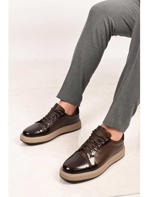 Bestello Bağcıklı Eva Taban Hakiki Deri Sneaker 172-64340 Erkek Ayakkabı