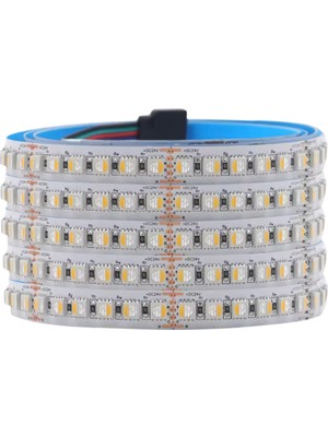 Powerr Led Aydınlatma 24 Volt Rgbww 4 Renk Rgb ve Günışığı Renk 5050 Smd Iç Mekan 60 LED 5 Metre Şerit LED
