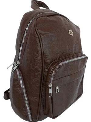 Kullanışlı Çok Gözlü Yumuşak Deri Orta Boy El Sırt Çantası