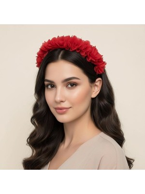 Çiçekli Nedime,anne,çocuk,düğün,kına,nişan,bride To Be Taç,saç Aksesuarı