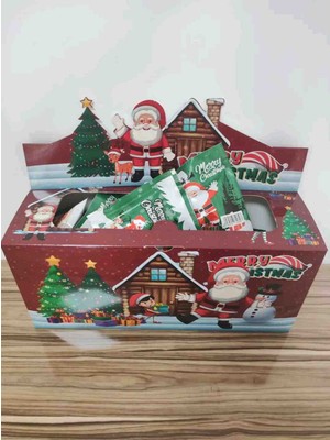 Yeni Yıl Yilbasi Noel Temalı 3 Lu Figürlü Supriz Paket