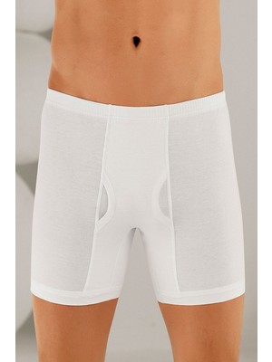 Şahinler Erkek Beyaz %100 Pamuk 6 Adet Arjantin Boxer 007