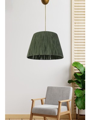 HMY Design Gaufres Sarkıt Avize Haki Yeşil