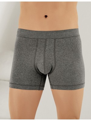 Şahinler Erkek Likralı Yazı Detaylı Torbalı Pamuklu Boxer 031