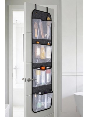 Vivenda 4 Gözlü Kapı Arkası Organizer Keçe & File Çok Amaçlı Düzenleyici 32X103