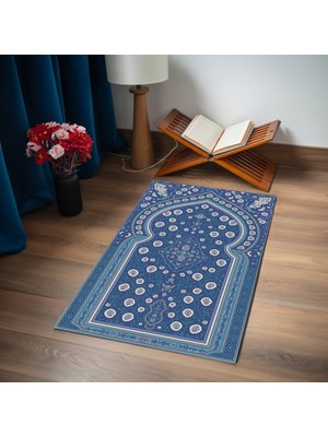 TURKISHRUG KINGDOM Dijital Baskılı Kaymaz Taban Özel Isimli Seccade