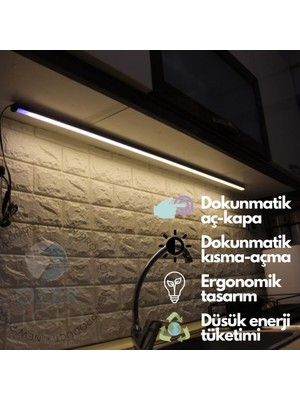 Özbience 120 cm Dokunmatik LED Mutfak Tezgah Üstü Gün Işığı Işıklandırma