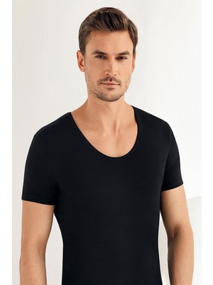 Şahinler Erkek Kısa Kollu Geniş Yaka 6 Adet Likralı Atlet 084-085