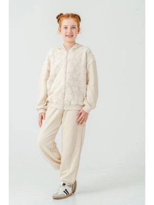 Queen Kids Queenkids Kız Çocuk 4200-013 Takım Tereyağı Pullu
