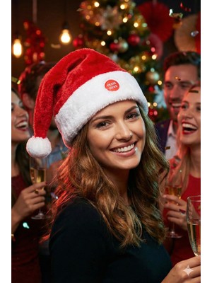 Dodomar Peluş Hareketli Müzikli Yılbaşı Şapkası – Lüks Eğlenceli Parti Aksesuarı