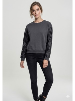 Kazak Sweat Deri Detaylıkol