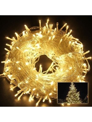 10 Metre Şeffaf Fişli LED Peri Işık, Animasyonlu, Günışığı Renkli Işıklar