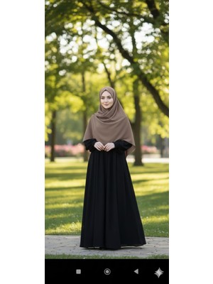 Fresco Scarfs Tesettür Hijab Mısır Medine Ipeği Eşarp 110x110 Vizon