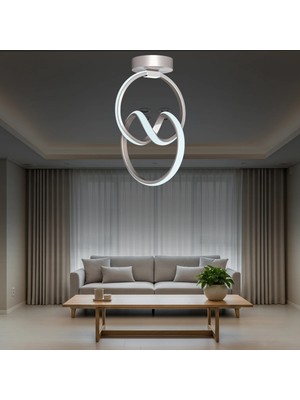 Emila LED Plafonyer Avize – Salon, Hol, Yatak Odası Için Aydınlatma, Minimal Modern Tasarım