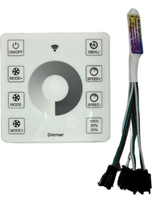 Powerr Led Aydınlatma 5V - 24V 4 Kanal Asimetrik Tek Renk Pixel Şerit LED Kare Kontrol WS2811